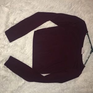 Forever 21 Maroon Crop Top
